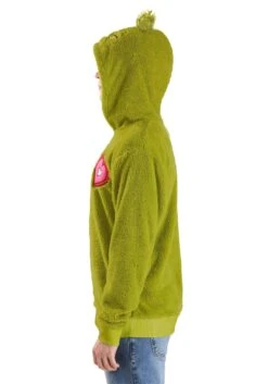 Adult The Grinch Hoodie Costume Top -Halloween Costumes grinch hoodie costume top alt 4