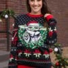 Adult Star Wars Grogu Wreath Holiday Sweater -Halloween Costumes grogu wreath holiday sweater