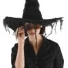 Grunge Witch Black Costume Hat Accessory -Halloween Costumes grunge witch black hat