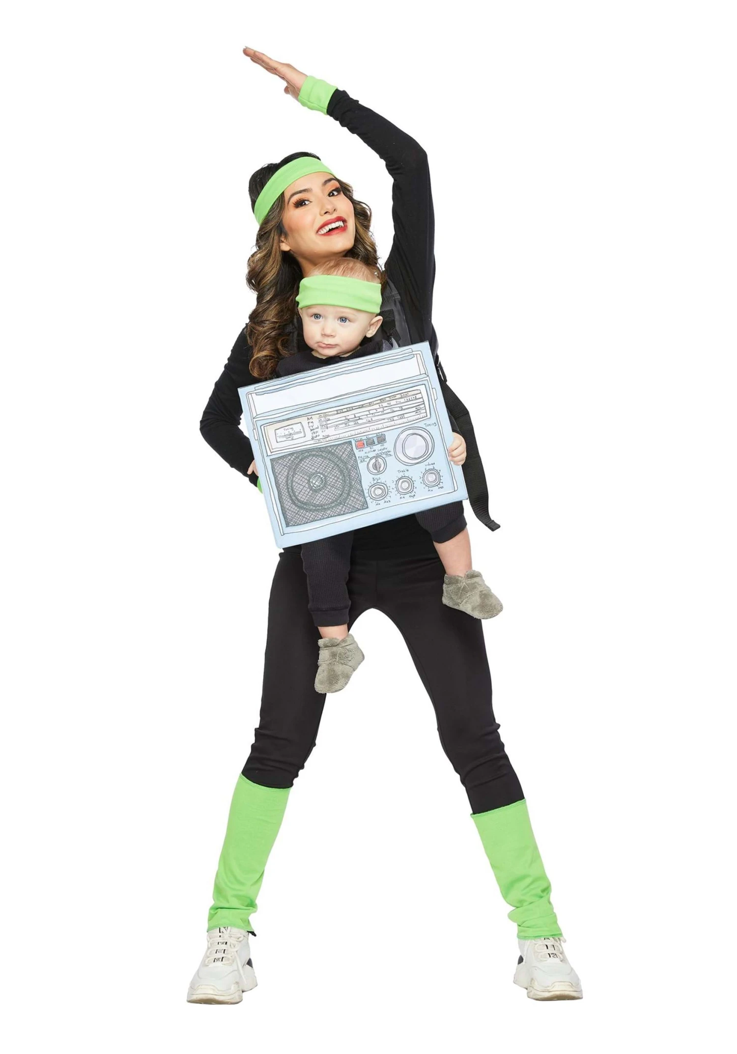Gym Instructor And Boombox CarrierBaby Costume 3 Gym Instructor And Boombox CarrierBaby Costume