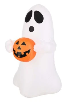 5FT Halloween Ghost With Pumpkin Inflatable Decoration -Halloween Costumes halloween ghost inflatable decoration alt 2