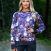 Halloween Mischief Adult Halloween Sweater 1 Halloween Mischief Adult Halloween Sweater -Halloween Costumes halloween mischief halloween sweater for adults 1