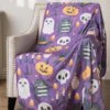 Halloween Mischief Comfy Throw Blanket 1 Halloween Mischief Comfy Throw Blanket -Halloween Costumes halloween mischief throw blanket
