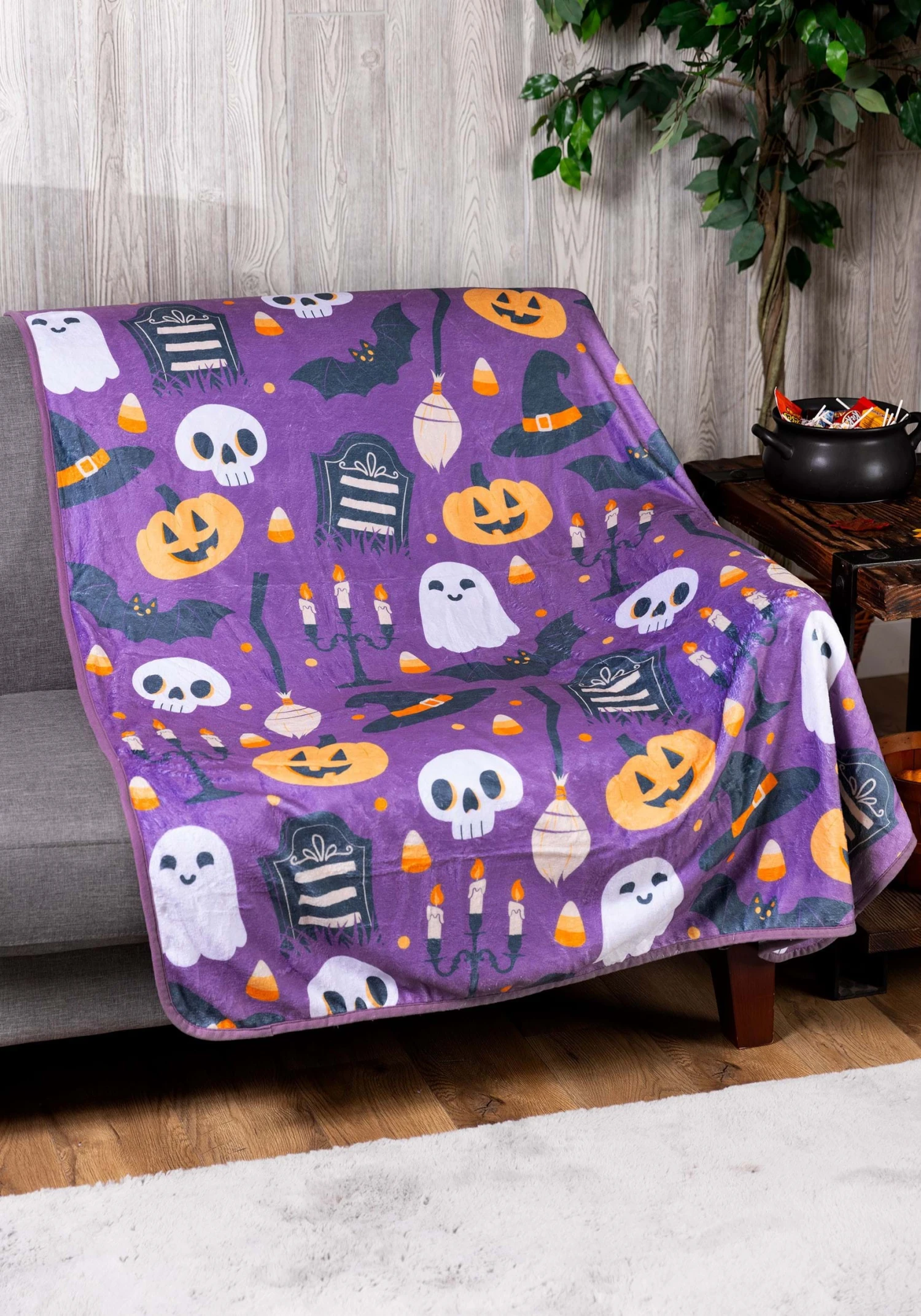 Halloween Mischief Comfy Throw Blanket 4 Halloween Mischief Comfy Throw Blanket - Image 2