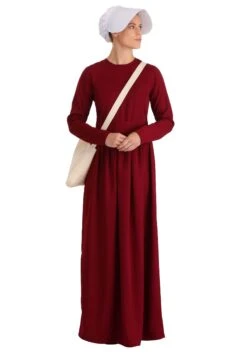 Deluxe Handmaid's Tale Costume For Women 18 Deluxe Handmaid's Tale Costume For Women -Halloween Costumes handmaids tale deluxe womens costume alt 2