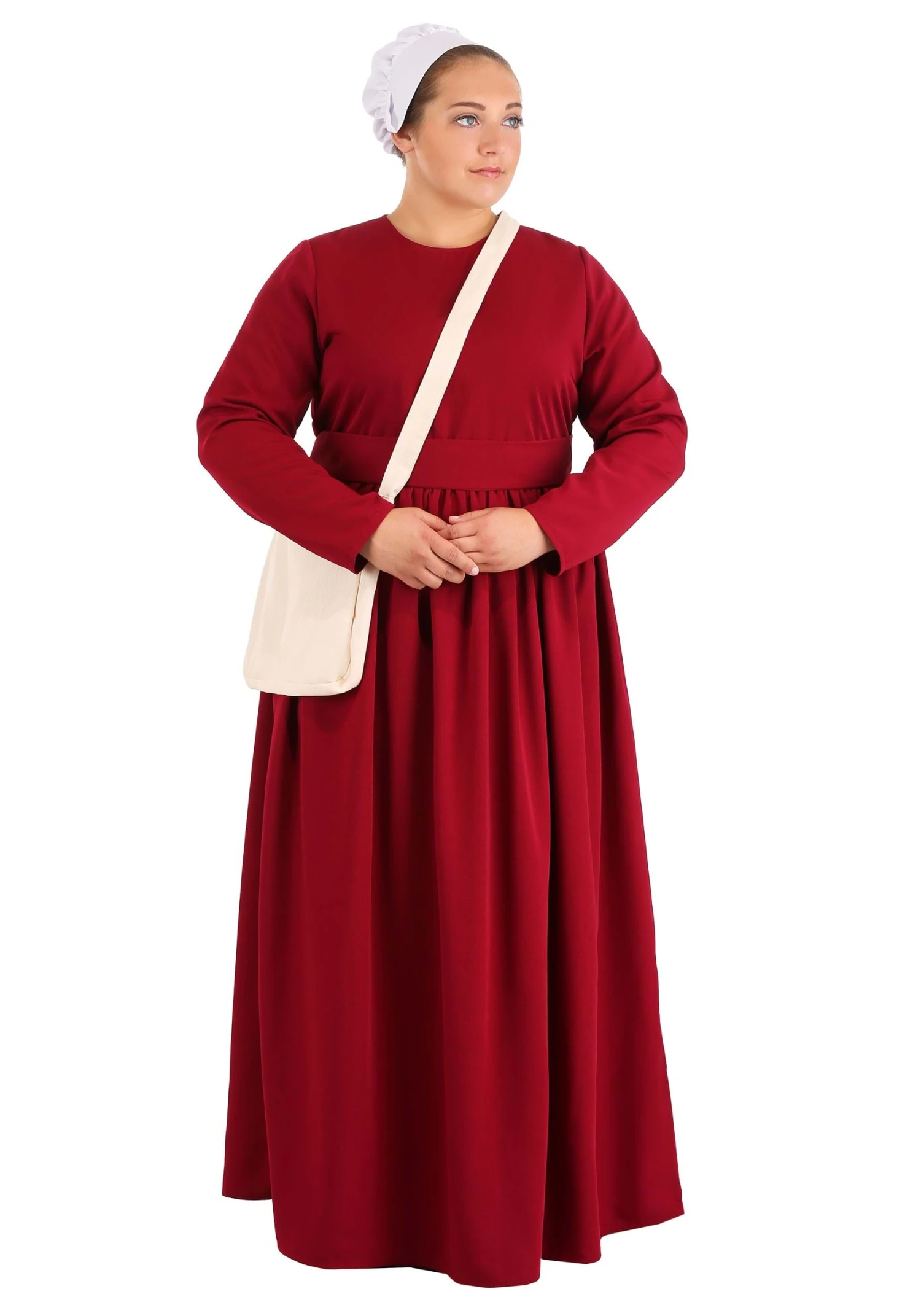 Women's Plus Size Handmaid's Tale Deluxe Costume 4 Women's Plus Size Handmaid's Tale Deluxe Costume - Image 2