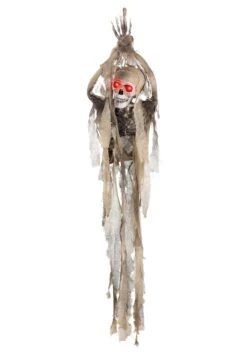 2.5FT Hanging Animated Skeleton Halloween Decoration 12 2.5FT Hanging Animated Skeleton Halloween Decoration -Halloween Costumes hanging ghost with movinglightsound alt 3