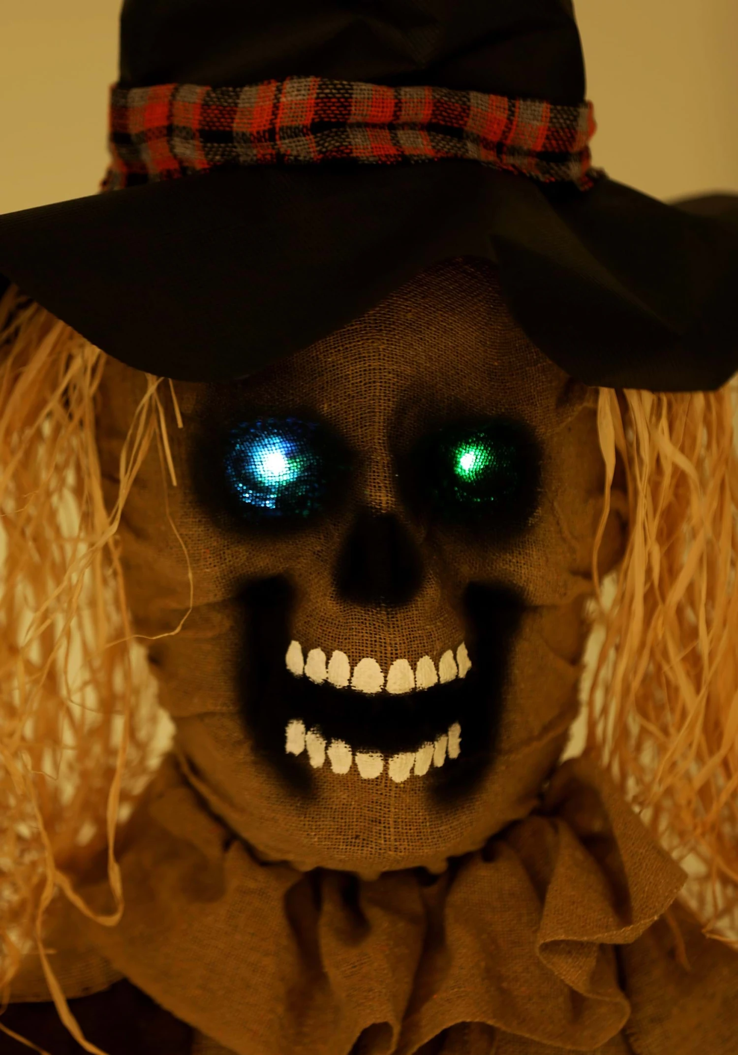 5.5FT Hanging Scarecrow With Color Changing LED Lights Prop Decoration 4 5.5FT Hanging Scarecrow With Color Changing LED Lights Prop Decoration - Image 2