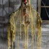 23-Inch Hanging Red Eye Light Up Skeleton Decoration -Halloween Costumes hanging skeleton w red lights