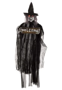 40-Inch Hanging Witch Welcome Prop Decoration -Halloween Costumes hanging witch alt 2