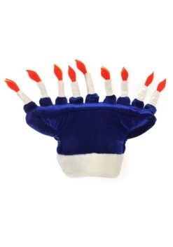 Happy Chanukah Soft Hat 9 Happy Chanukah Soft Hat -Halloween Costumes happy chanukah plush hat alt 3