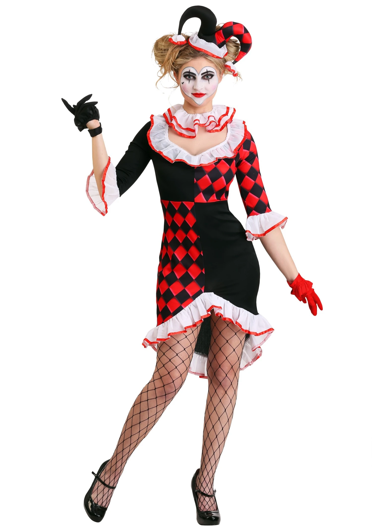 Women's Haute Harlequin Costume 3 Women's Haute Harlequin Costume