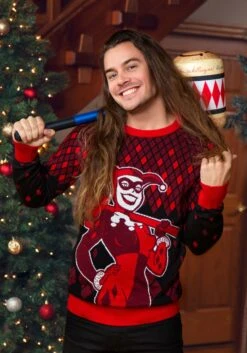 Harley Quinn Hammer Time Ugly Christmas Sweater 14 Harley Quinn Hammer Time Ugly Christmas Sweater -Halloween Costumes harley quinn hammer time ugly christmas sweater alt 8