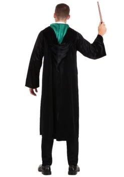 Harry Potter Deluxe Slytherin Robe Costume For Adults -Halloween Costumes harry potter adult deluxe slytherin robe 4