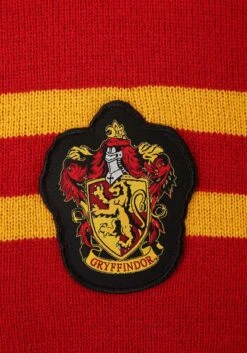 Harry Potter Deluxe Gryffindor Knit Scarf -Halloween Costumes harry potter deluxe gryffindor knit scarf alt 1