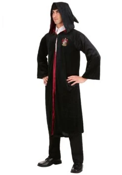 Deluxe Harry Potter Gryffindor Adult Plus Size Robe Costume -Halloween Costumes harry potter plus size adult deluxe gryffindor rob alt 4
