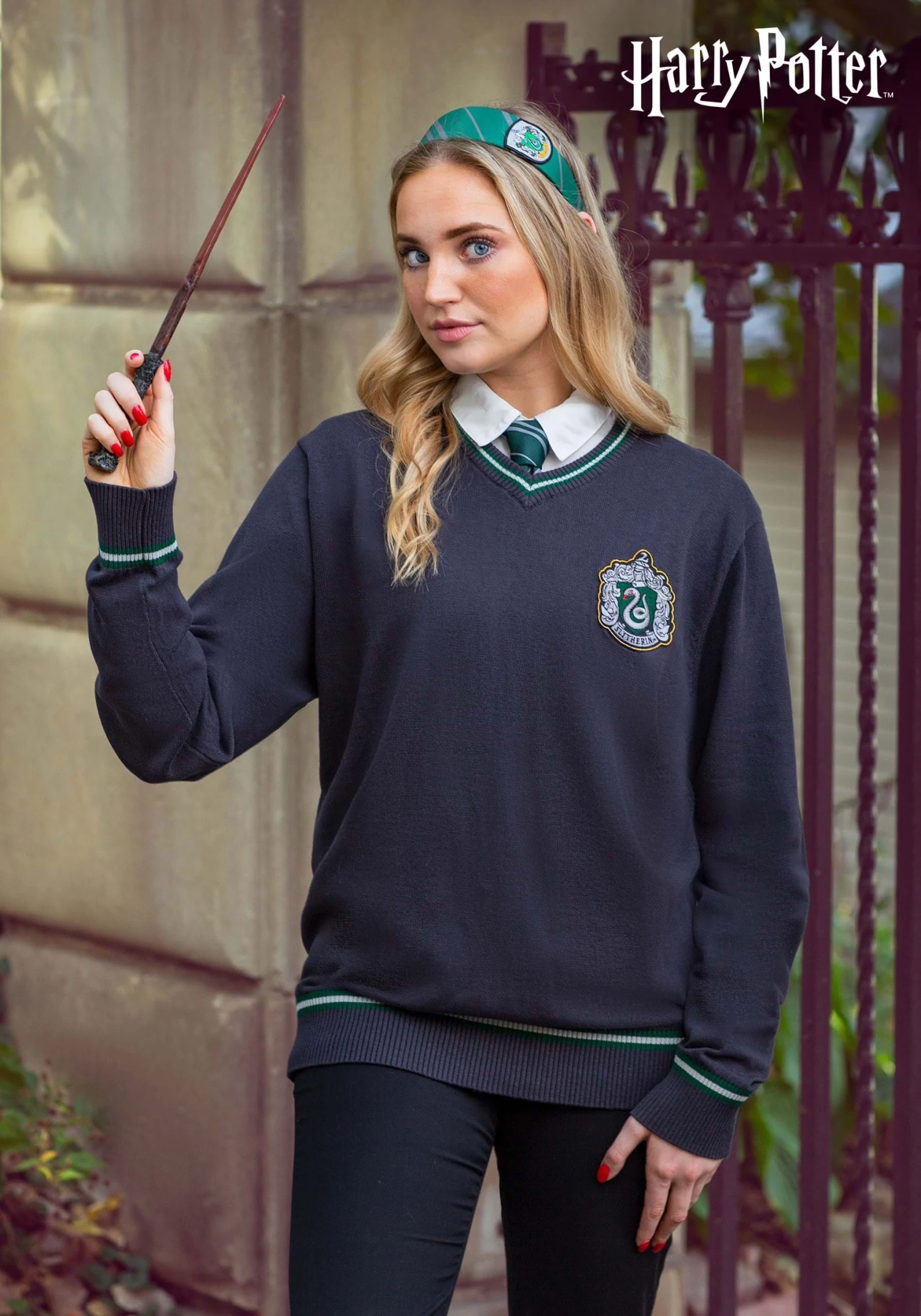 Adult Harry Potter Slytherin Uniform Sweater 3 Adult Harry Potter Slytherin Uniform Sweater