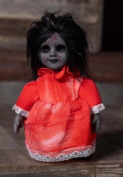 12-Inch Haunted Heather Scary Doll Prop Decoration -Halloween Costumes haunted heather scary doll decoration alt 3