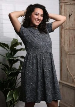 Wallpaper Button Up Haunted Mansion Dress -Halloween Costumes haunted mansion wallpaper button up dress alt 1