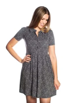 Wallpaper Button Up Haunted Mansion Dress -Halloween Costumes haunted mansion wallpaper button up dress alt 3