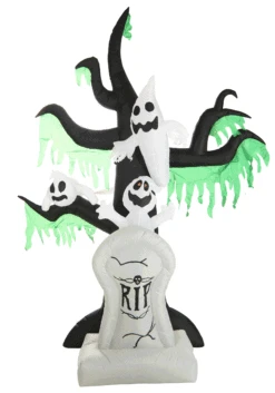 7.25FT Haunted Ghost Tree With Tombstone Inflatable Decoration 8 7.25FT Haunted Ghost Tree With Tombstone Inflatable Decoration -Halloween Costumes haunted tree inflatable decoration alt 2
