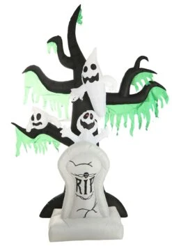 7.25FT Haunted Ghost Tree With Tombstone Inflatable Decoration 9 7.25FT Haunted Ghost Tree With Tombstone Inflatable Decoration -Halloween Costumes haunted tree inflatable decoration alt 3