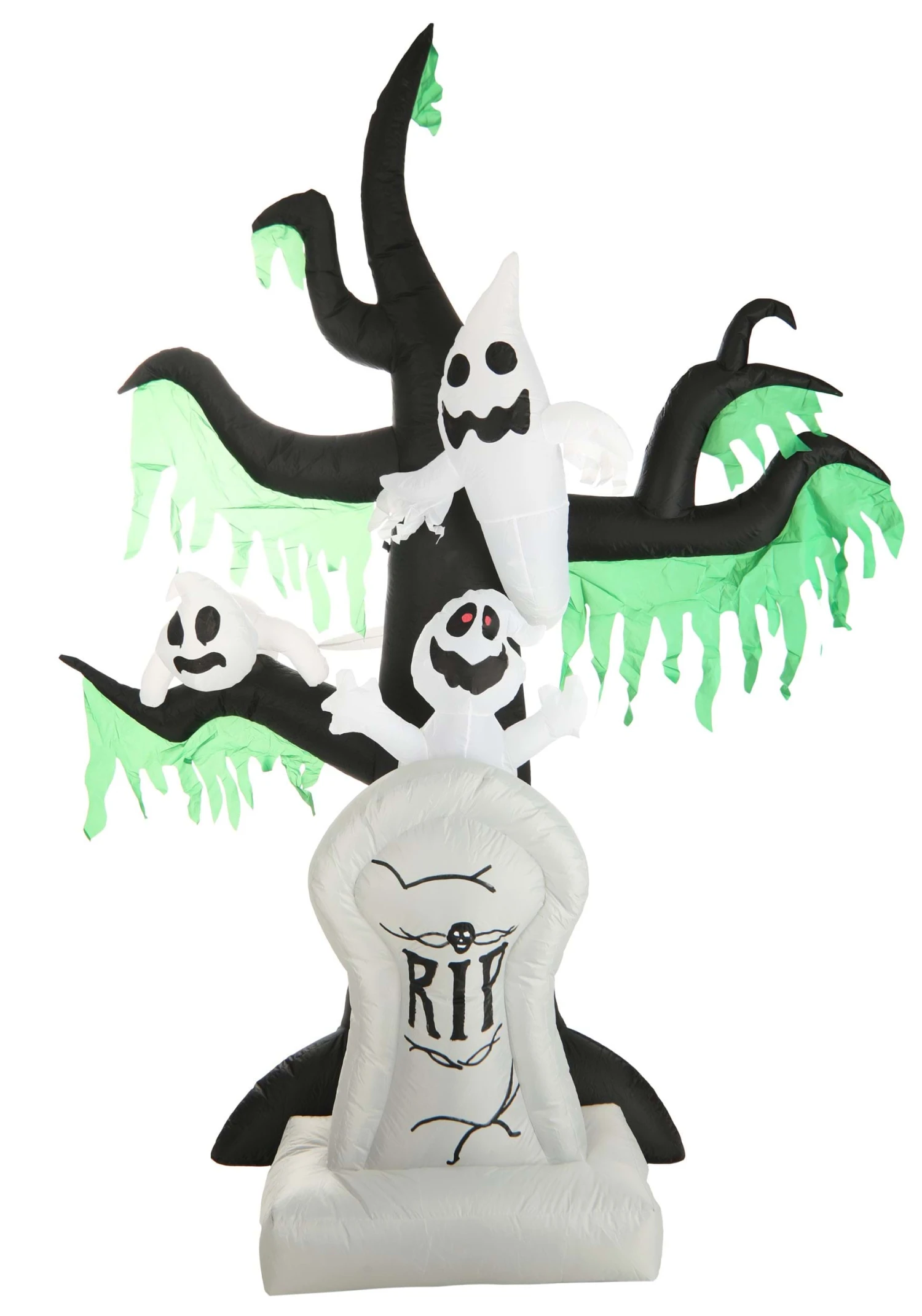 7.25FT Haunted Ghost Tree With Tombstone Inflatable Decoration 6 7.25FT Haunted Ghost Tree With Tombstone Inflatable Decoration - Image 4