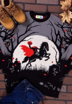 Adult Headless Horseman Halloween Sweater -Halloween Costumes headless horseman halloween sweater alt 1