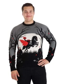 Adult Headless Horseman Halloween Sweater -Halloween Costumes headless horseman halloween sweater alt 4