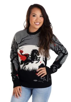 Adult Headless Horseman Halloween Sweater -Halloween Costumes headless horseman halloween sweater alt 5