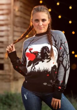 Adult Headless Horseman Halloween Sweater -Halloween Costumes headless horseman halloween sweater alt 6