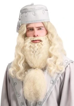 Adult Headmaster Wizard Costume Wig And Beard