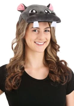 Plush Hippo Costume Headband 12 Plush Hippo Costume Headband -Halloween Costumes hippo plush headband alt 3