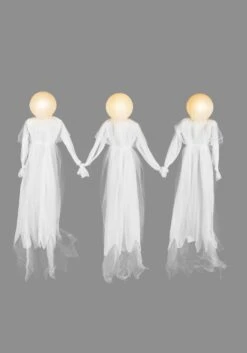 Holding Hands White Ghosts Light Up Halloween Decoration -Halloween Costumes holding hands white ghosts alt 2