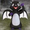 5FT Friendly Winged Bat Inflatable Outdoor Halloween Decoration
