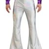 Holographic Disco Pants 2 Holographic Disco Pants -Halloween Costumes holographic disco pants for men plain upd