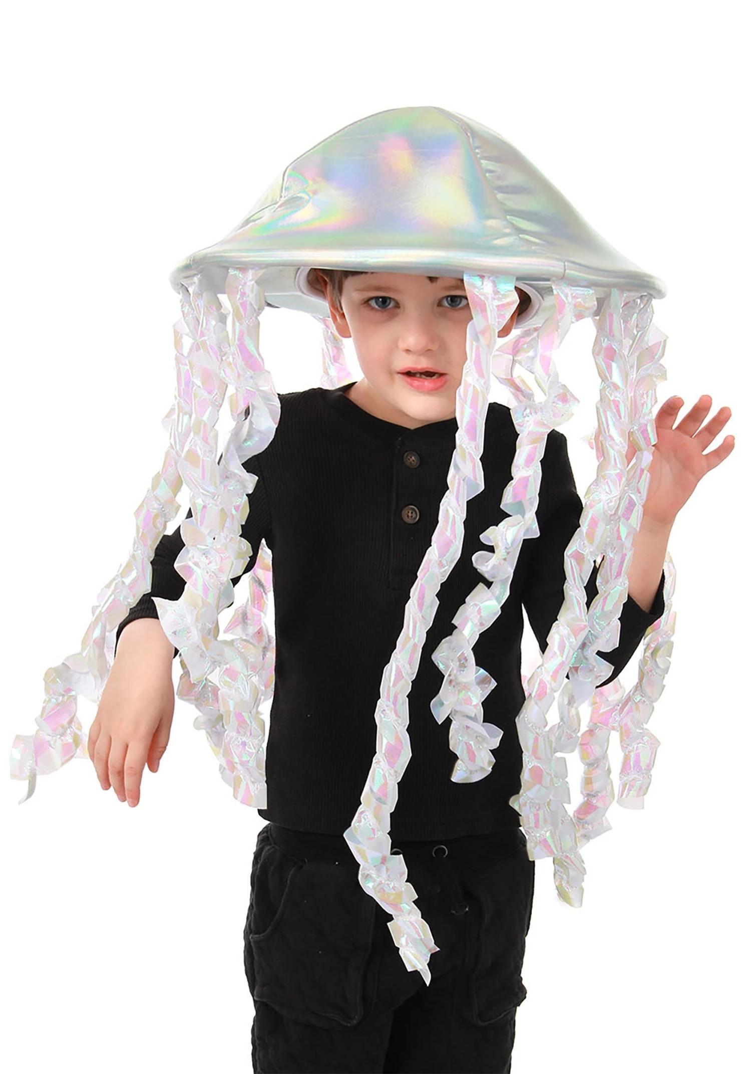 Holographic Jellyfish Soft Costume Hat 4 Holographic Jellyfish Soft Costume Hat - Image 2