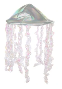 Holographic Jellyfish Soft Costume Hat 9 Holographic Jellyfish Soft Costume Hat -Halloween Costumes holographic jellyfish plush hat alt 2