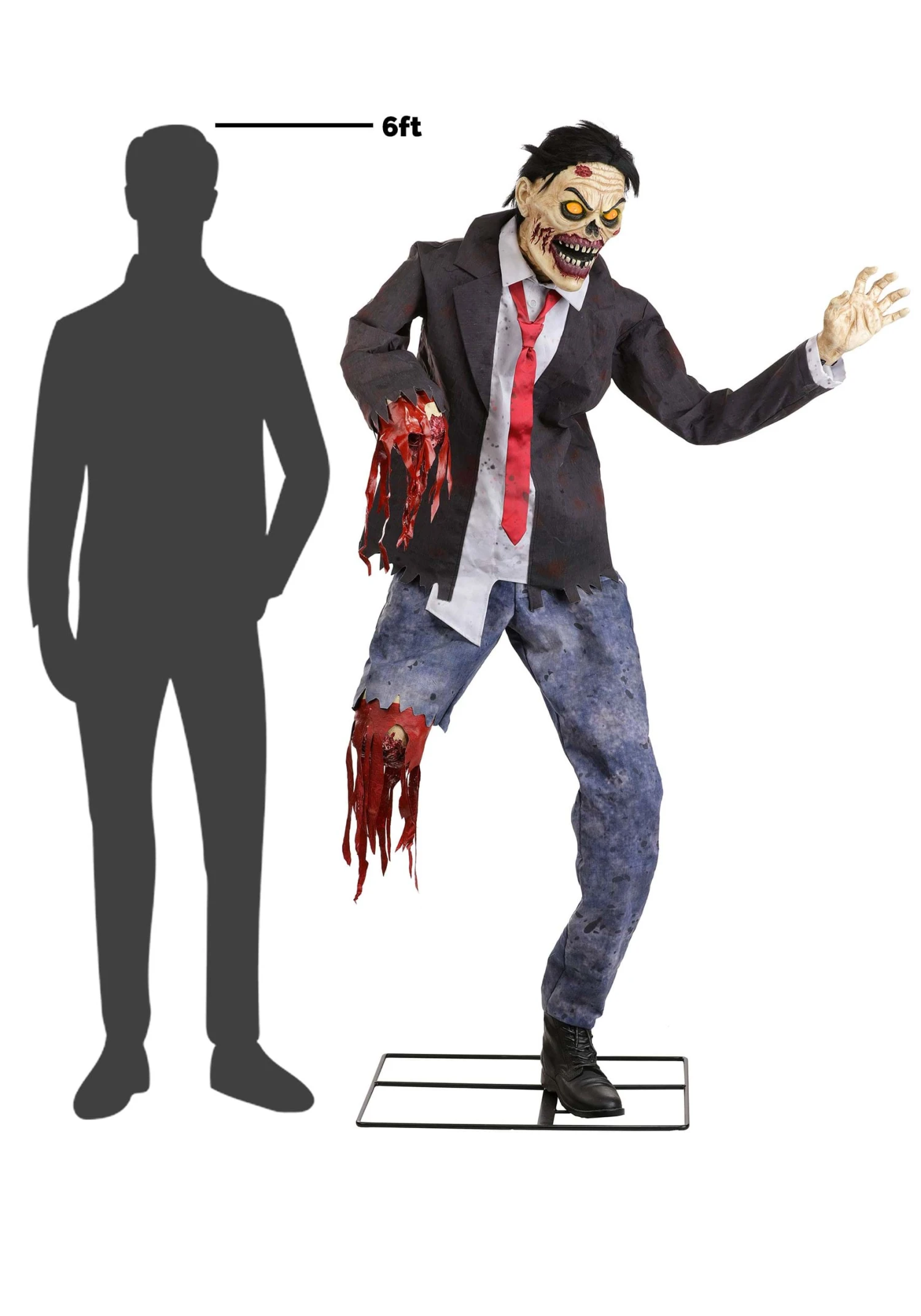 5.8FT Hopps The Dismembered Zombie Animatronic Halloween Decoration 11 5.8FT Hopps The Dismembered Zombie Animatronic Halloween Decoration - Image 9