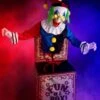 4FT Horrifying Jack In Box Animatronic Halloween Decoration -Halloween Costumes horrifying jack in box decoration 0