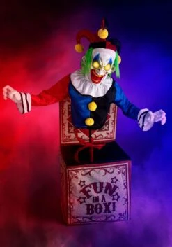 4FT Horrifying Jack In Box Animatronic Halloween Decoration