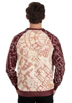 Harry Potter Marauder's Map Sweatshirt For Adults -Halloween Costumes hp marauders map sweater alt 5