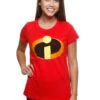 Women's Disney The Incredibles Costume Logo T-Shirt -Halloween Costumes incredibles logo juniors t shirt
