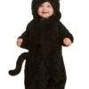 Fuzzy Black Cat Costume For Infants 1 Fuzzy Black Cat Costume For Infants -Halloween Costumes infant black cat costume
