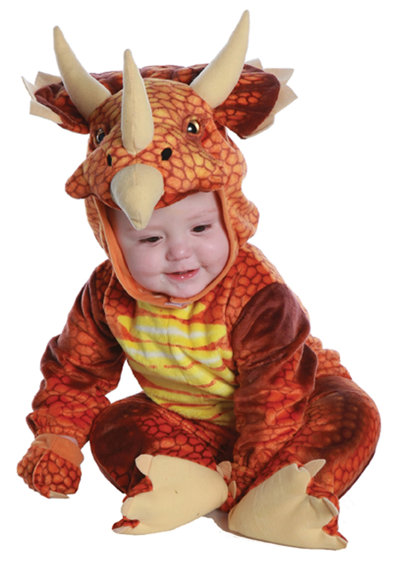 Infant/Toddler Rust Triceratops Costume 3 Infant/Toddler Rust Triceratops Costume