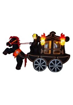 10FT Inflatable Halloween Carriage Prop Decoration -Halloween Costumes inflatable 12 ft halloween carriage alt 2