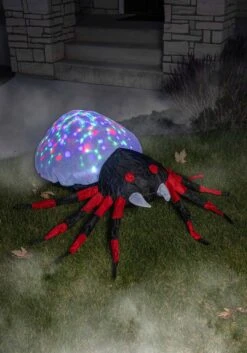 4FT Inflatable Projection Kaleidoscope Spider Prop Decoration