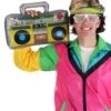 Inflatable 80s Boombox Accessory -Halloween Costumes inflatable 80s boombox