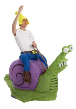 Inflatable Grumpy Snail Ride-On Costume For Adults -Halloween Costumes inflatable adult grumpy snail ride on costume alt 4