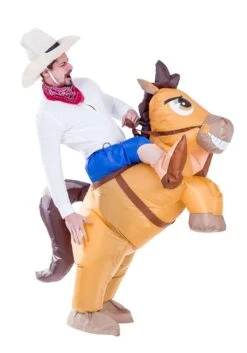 Inflatable Horse Ride-On Costume For Adults 8 Inflatable Horse Ride-On Costume For Adults -Halloween Costumes inflatable adult horse ride on costume alt 2